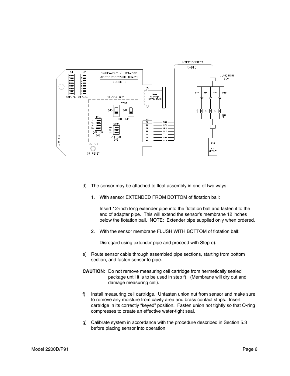 Metex 2200D/P91 Dissolved Oxygen Controller/Analyzer User Manual | Page 8 / 27