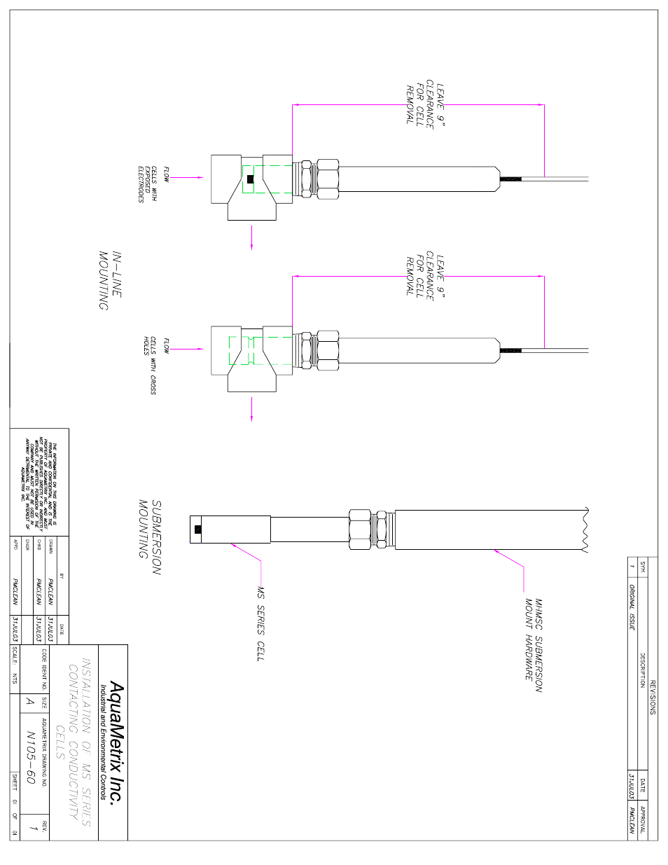 Metex MS Series Conductivity Cells User Manual | Page 10 / 11