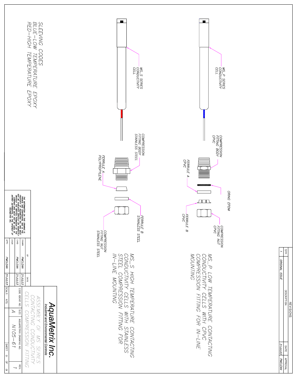 Metex MS Series Conductivity Cells User Manual | Page 11 / 11