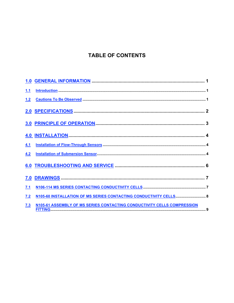 Metex MS Series Conductivity Cells User Manual | Page 2 / 11