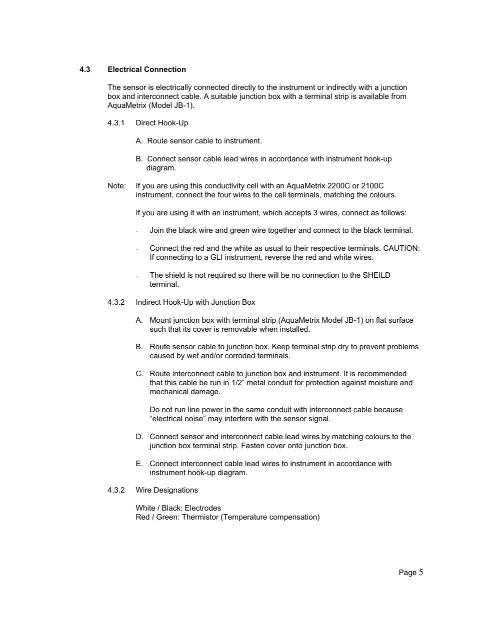 Metex MS Series Conductivity Cells User Manual | Page 7 / 11