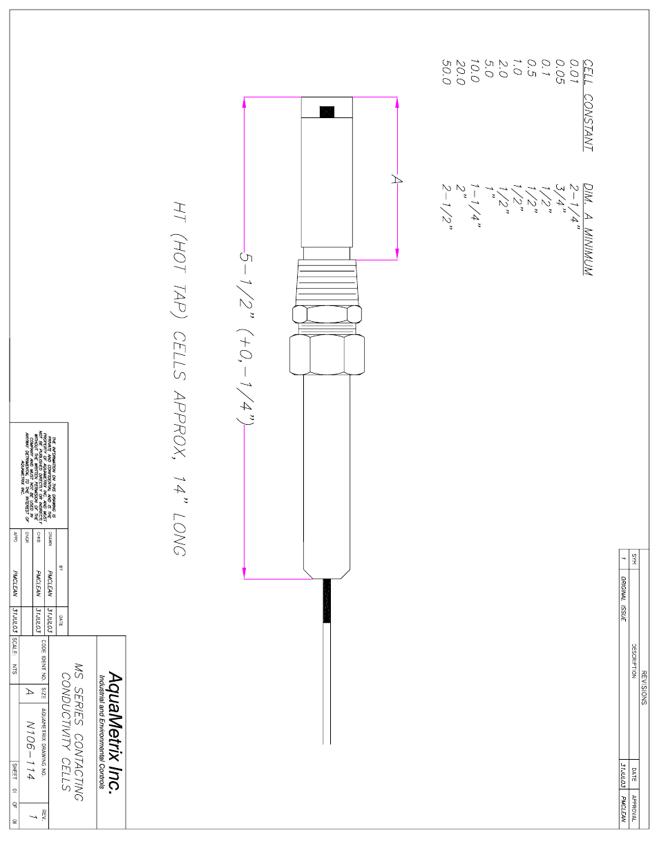 Metex MS Series Conductivity Cells User Manual | Page 9 / 11