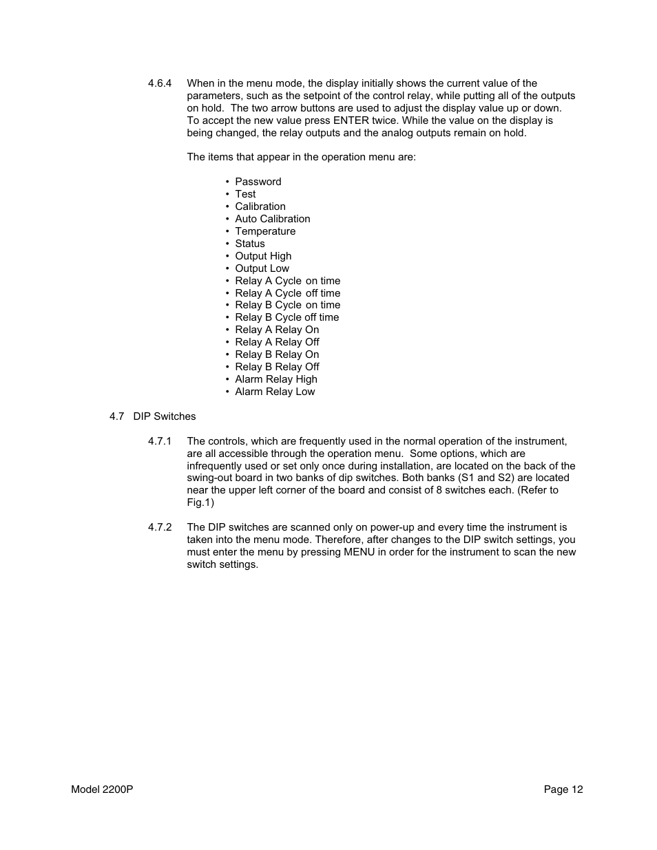 Metex 2200P pH Analyzer/Controller User Manual | Page 14 / 34