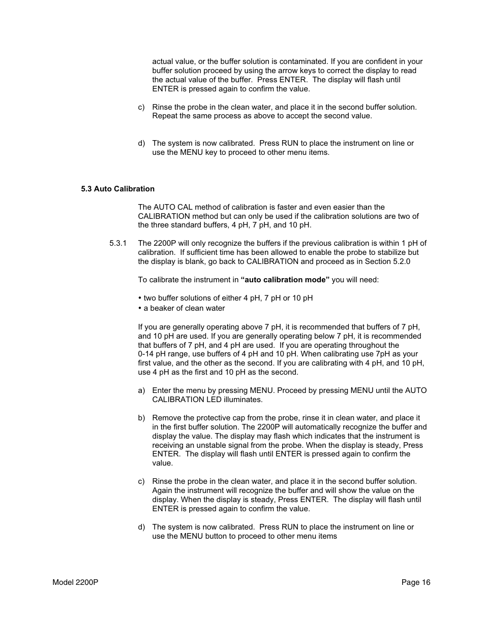 Metex 2200P pH Analyzer/Controller User Manual | Page 18 / 34
