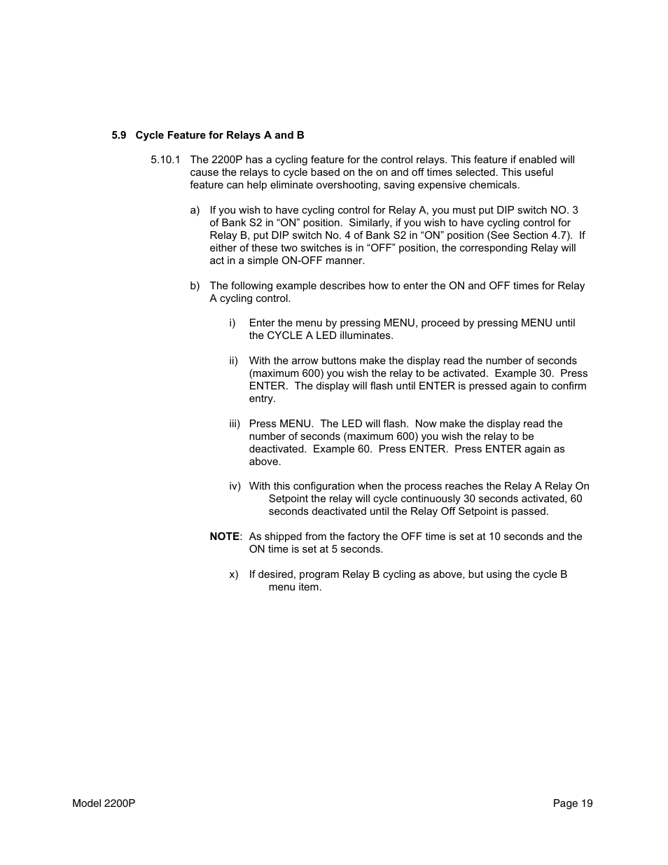 Metex 2200P pH Analyzer/Controller User Manual | Page 21 / 34