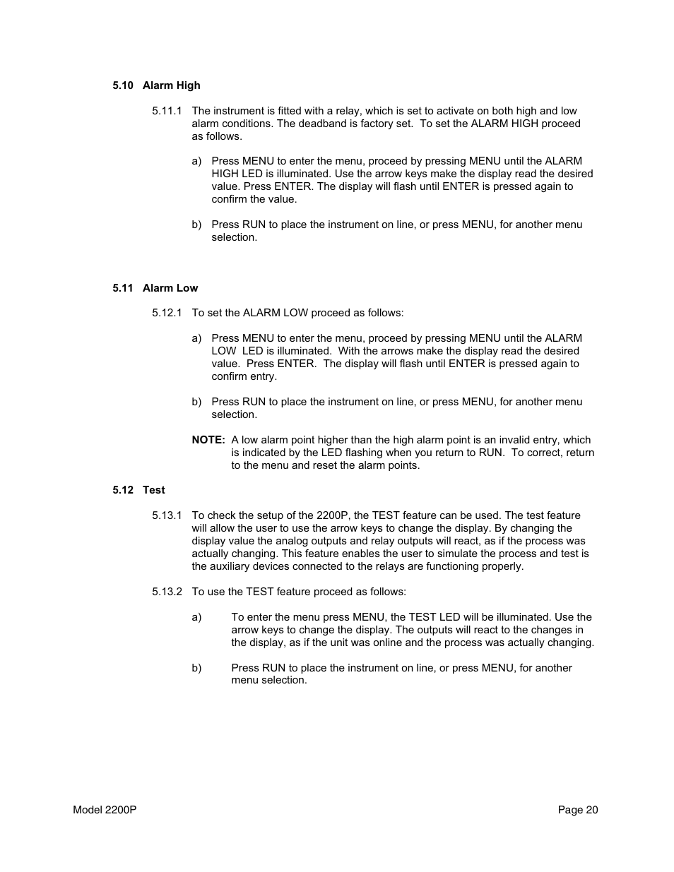 Metex 2200P pH Analyzer/Controller User Manual | Page 22 / 34