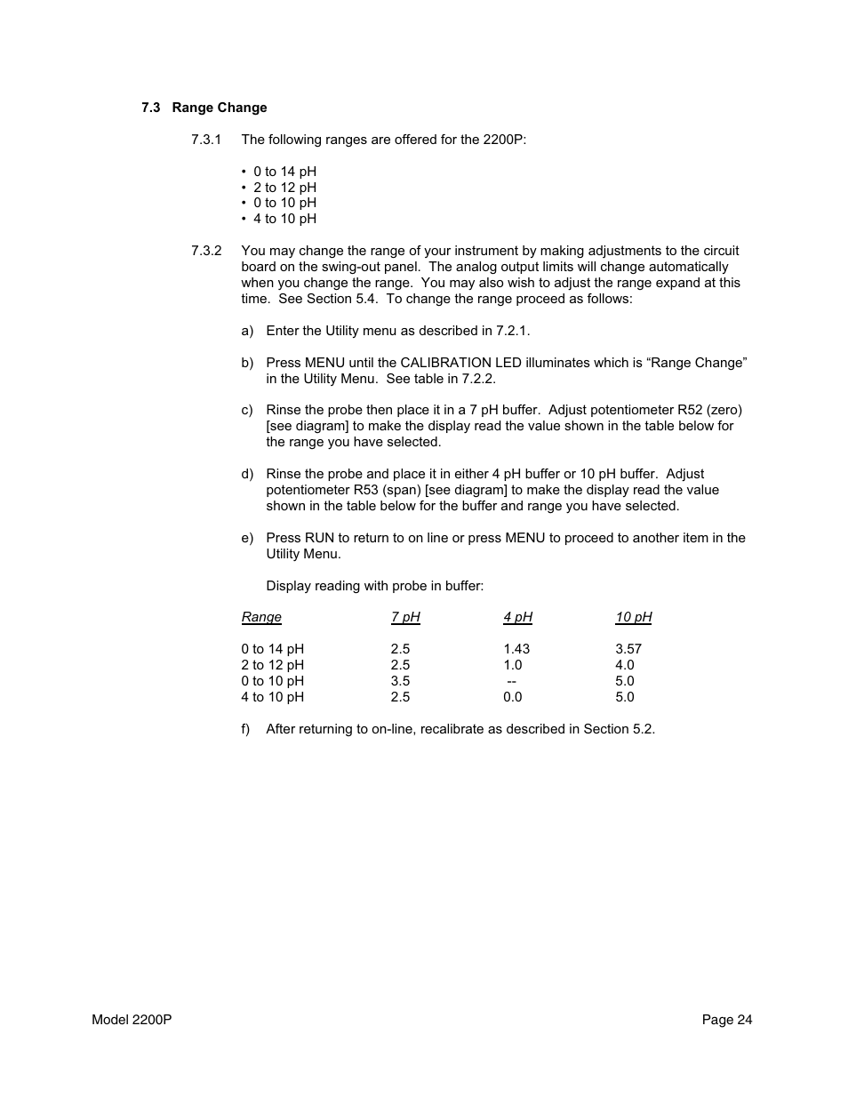 Metex 2200P pH Analyzer/Controller User Manual | Page 26 / 34