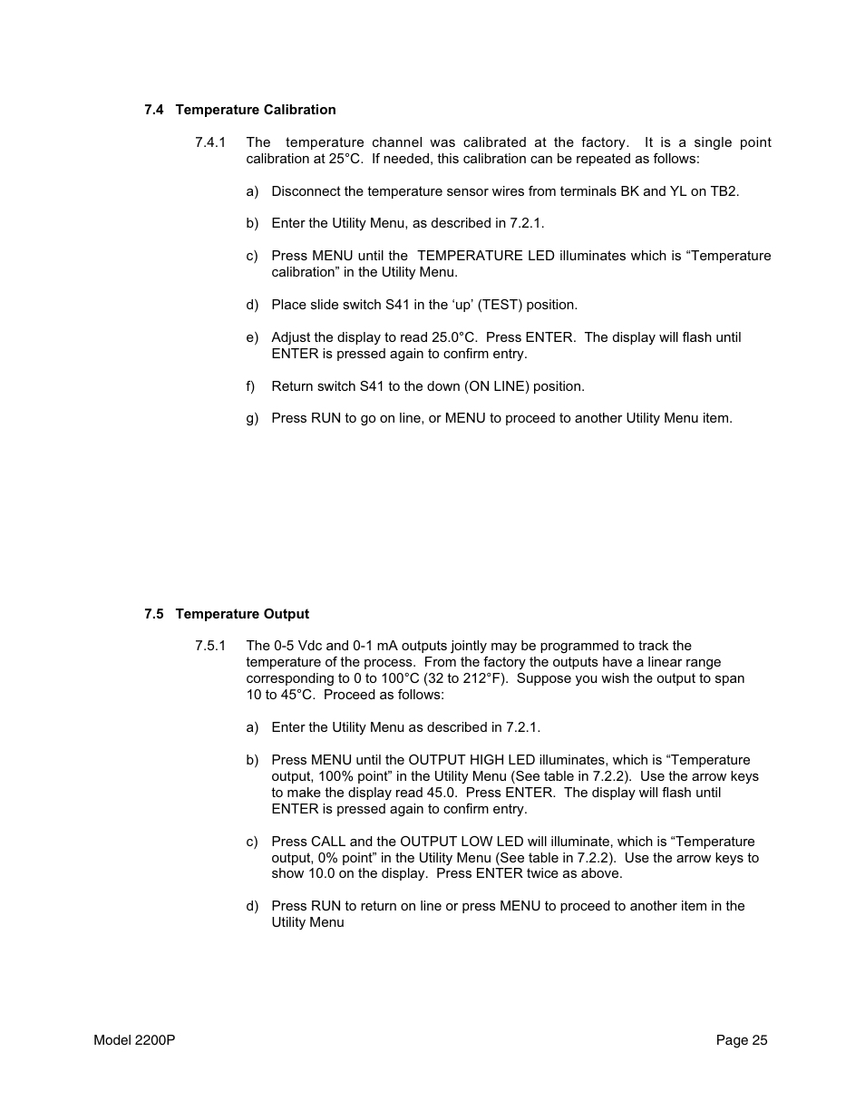 Metex 2200P pH Analyzer/Controller User Manual | Page 27 / 34