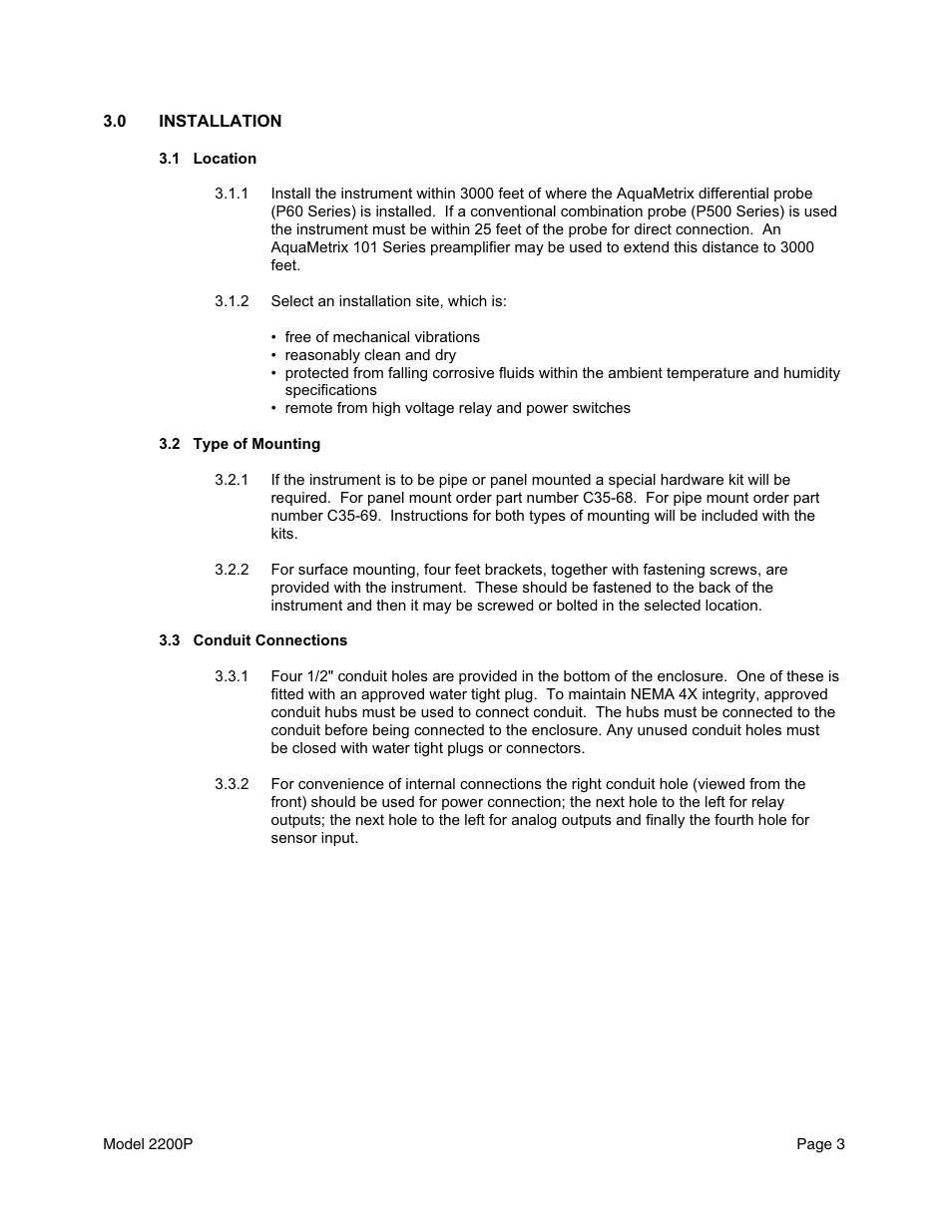 Metex 2200P pH Analyzer/Controller User Manual | Page 5 / 34