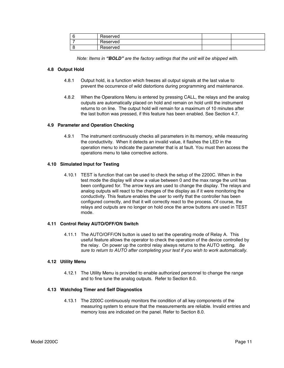 Metex 2200C Conductivity Analyzer/Controller User Manual | Page 13 / 30