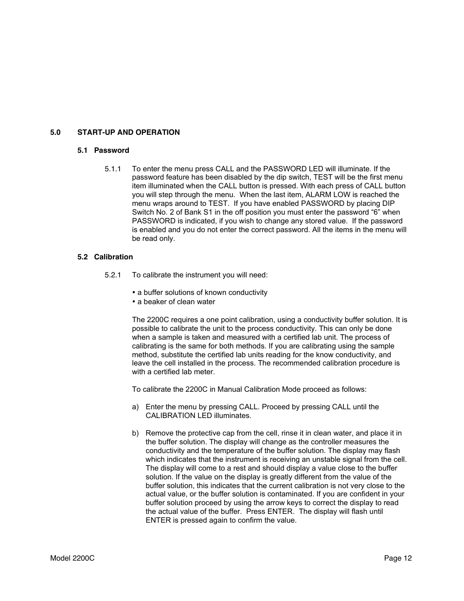 Metex 2200C Conductivity Analyzer/Controller User Manual | Page 14 / 30