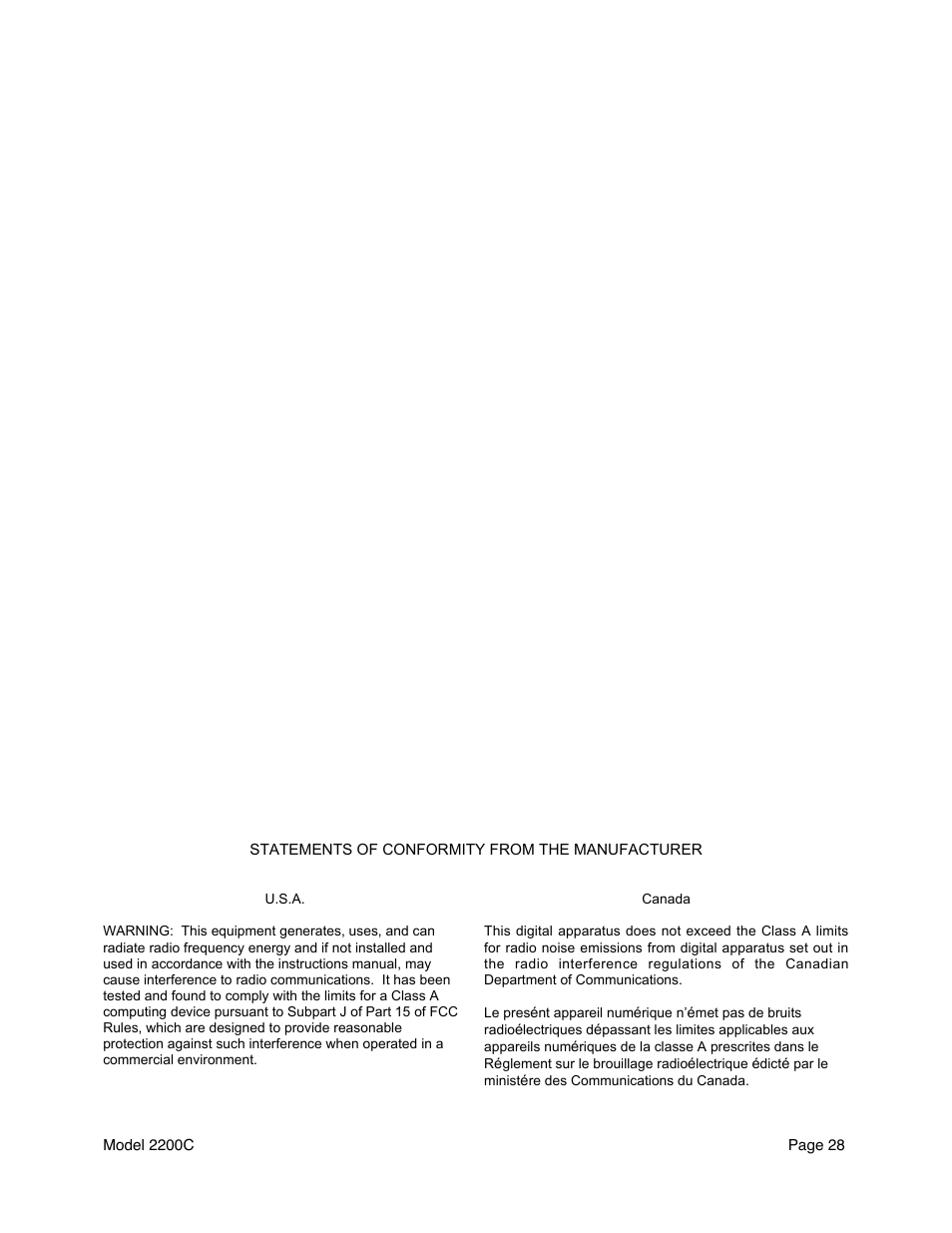 Metex 2200C Conductivity Analyzer/Controller User Manual | Page 30 / 30