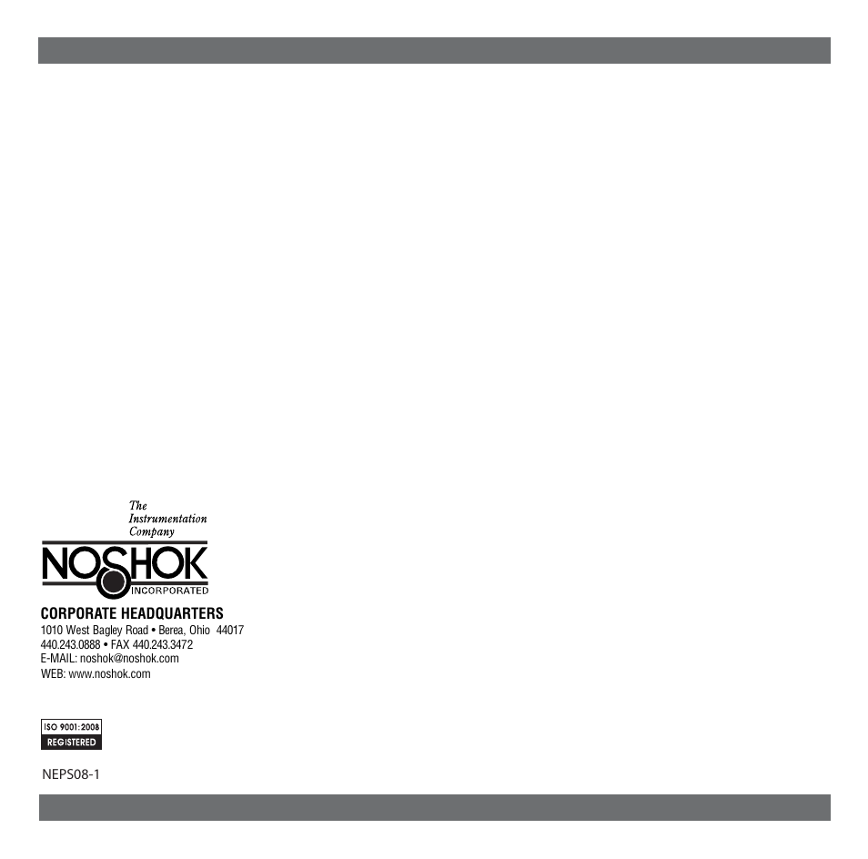 NOSHOK 800 Series Electronic Indicating Pressure Transmitter/Switch User Manual | Page 16 / 16