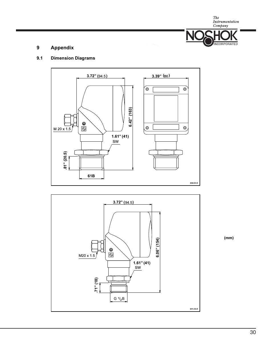 9appendix | NOSHOK 756 Series Digital Pressure Transmitters User Manual | Page 33 / 36