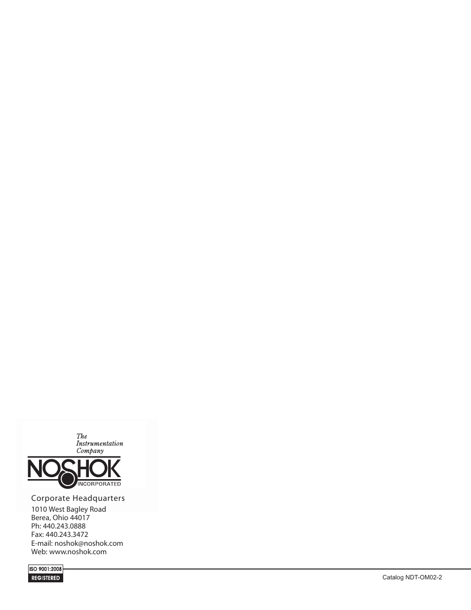 NOSHOK 756 Series Digital Pressure Transmitters User Manual | Page 36 / 36