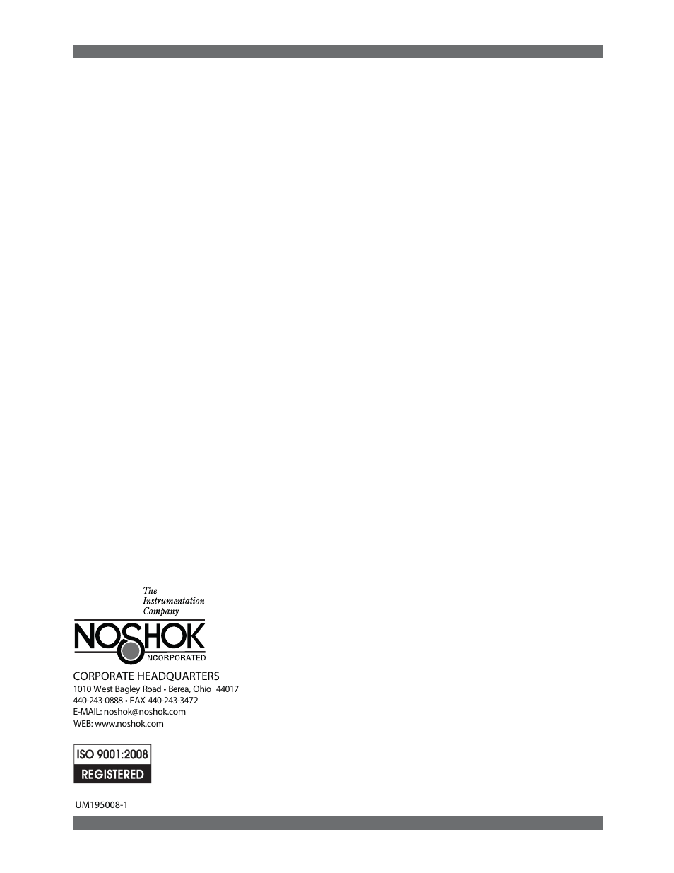 NOSHOK 1950 Series Compact Smart System 5-Digit Process Meter User Manual | Page 16 / 16