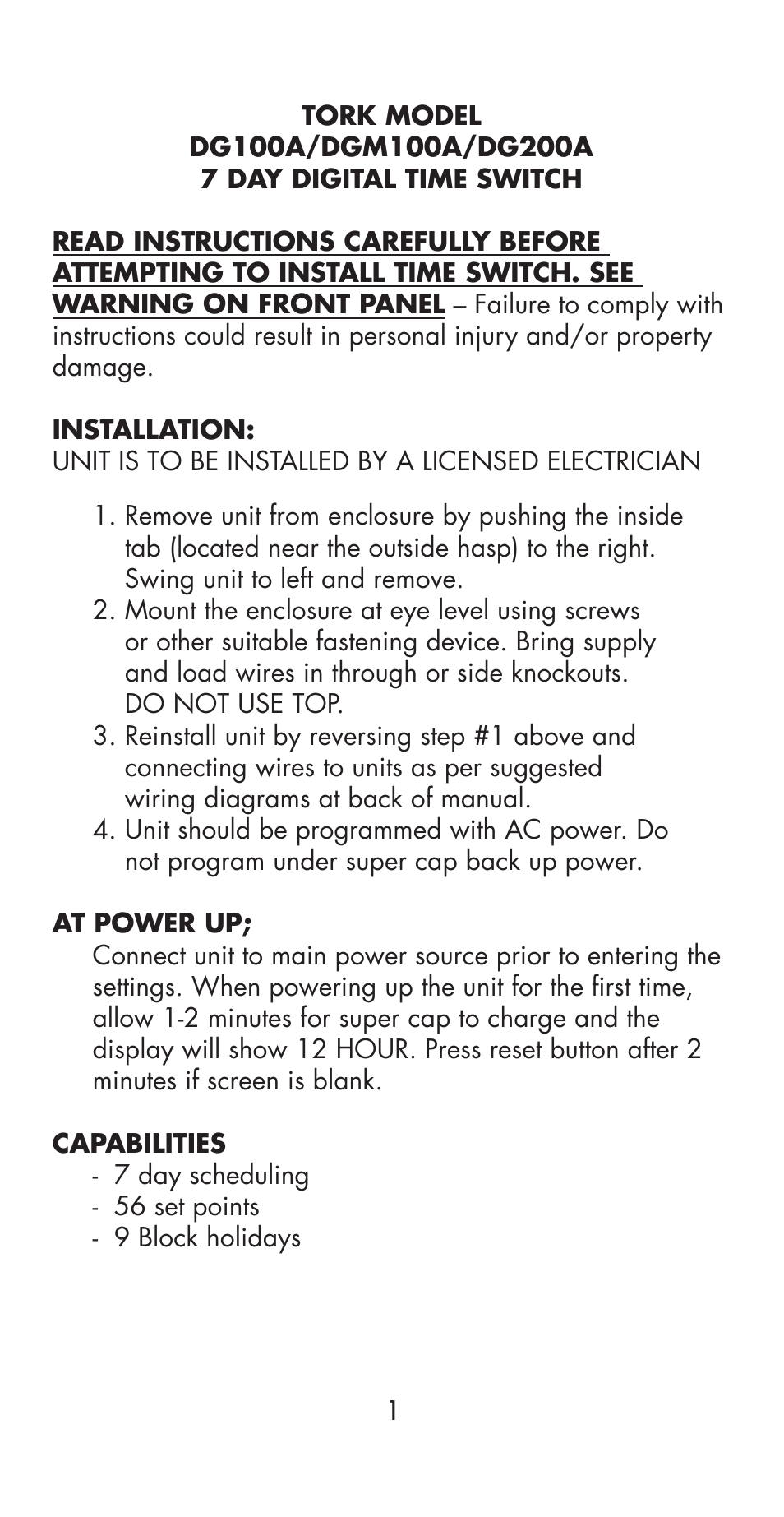 NSi Industries DGM100A User Manual | Page 3 / 16
