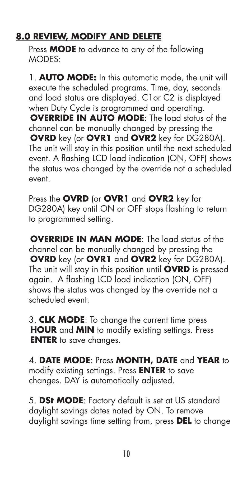 NSi Industries DG280A-24 User Manual | Page 12 / 20