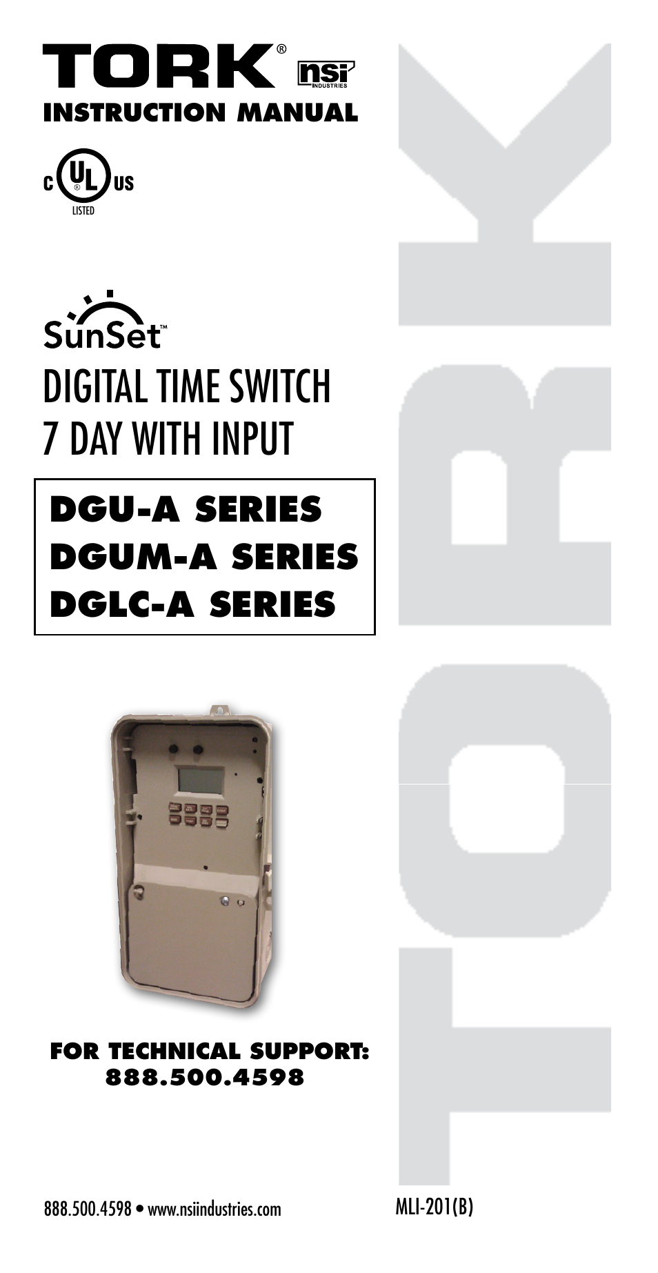 NSi Industries DGUM-A Series User Manual | 27 pages