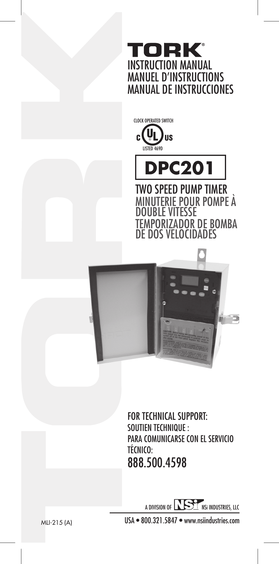 NSi Industries DPC201 User Manual | 24 pages