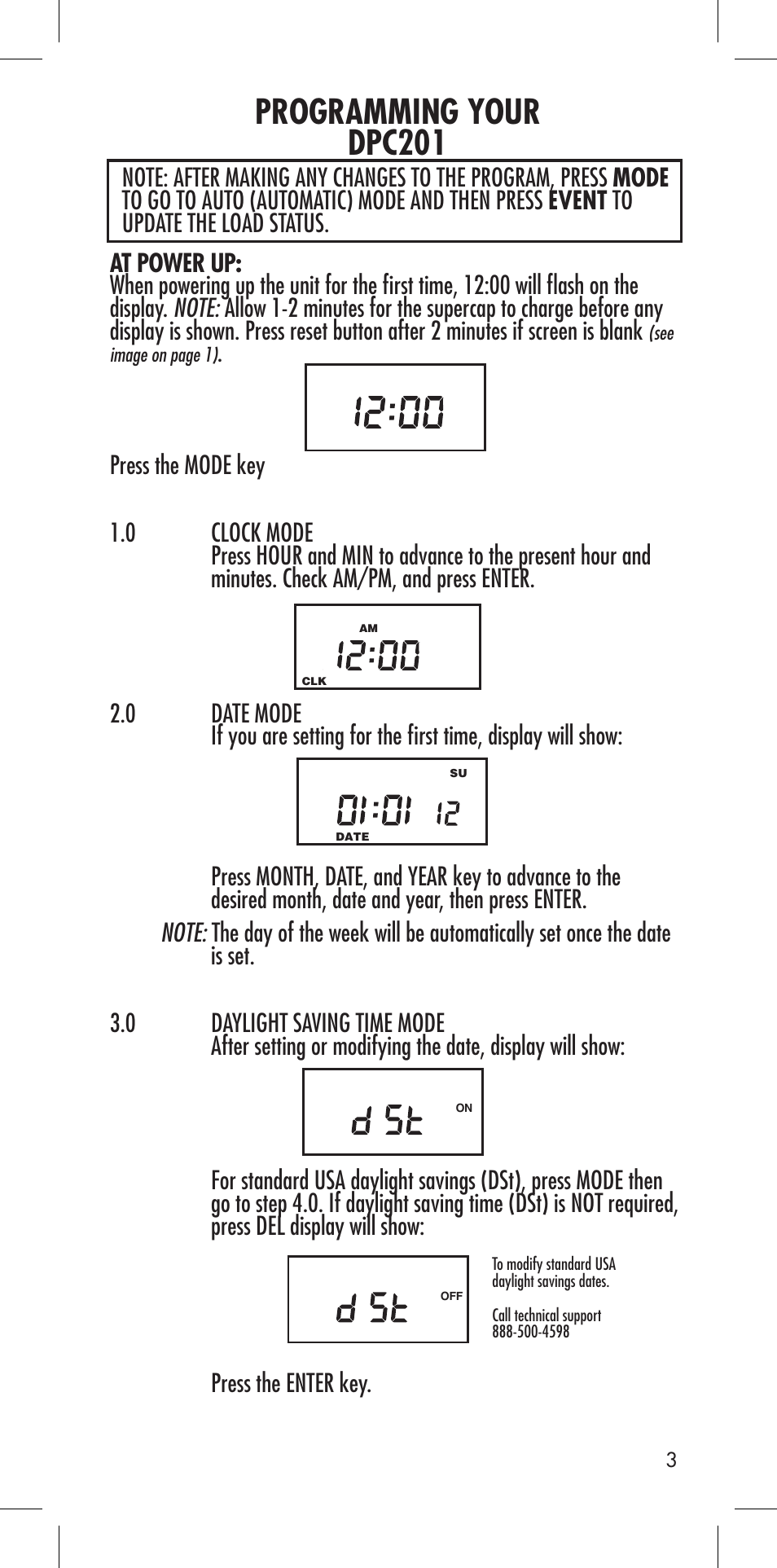 Programming your dpc201 | NSi Industries DPC201 User Manual | Page 5 / 24