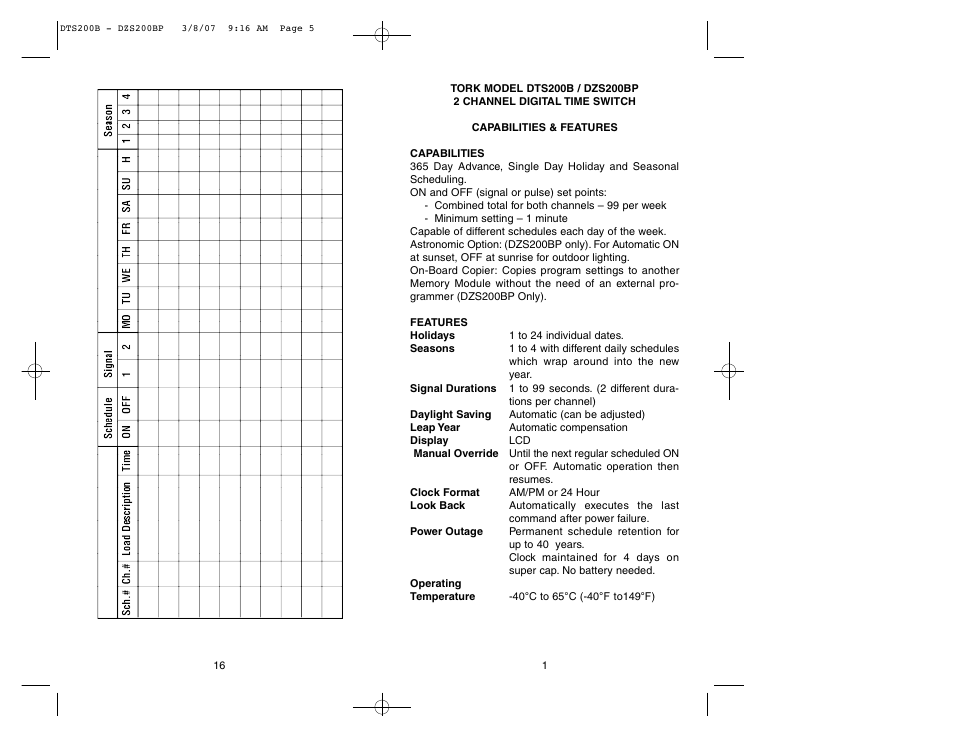 NSi Industries DZS200BP User Manual | Page 3 / 10