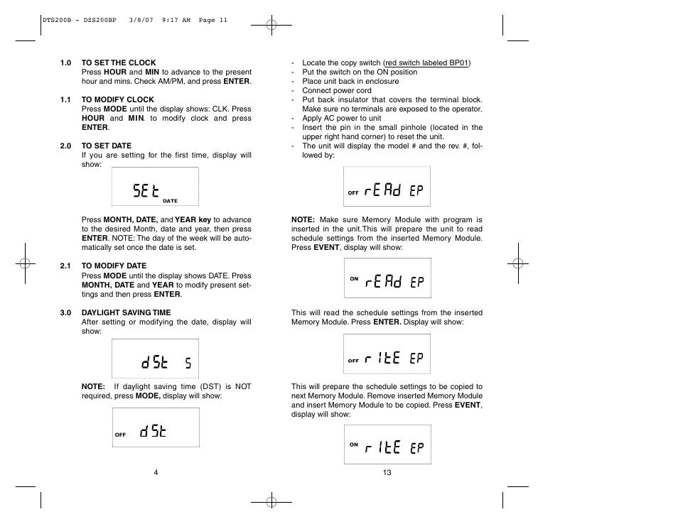 NSi Industries DZS200BP User Manual | Page 6 / 10