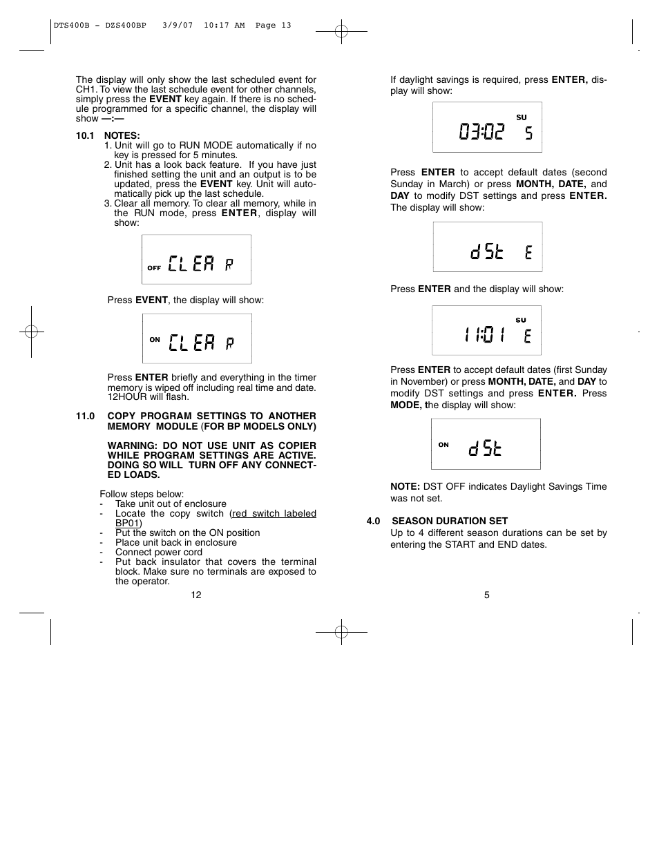 NSi Industries DZS400BP User Manual | Page 7 / 10