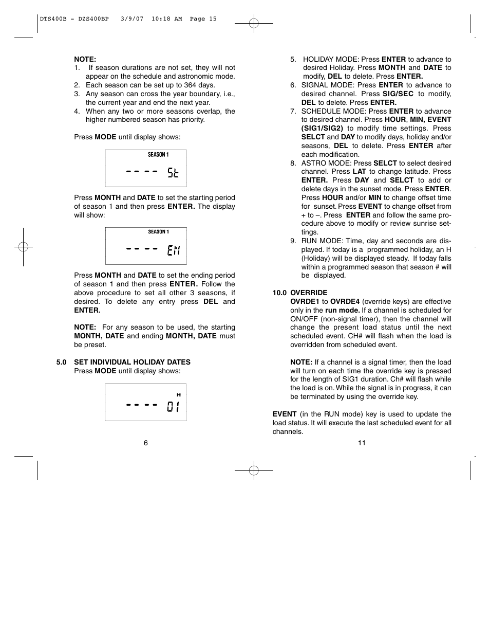 NSi Industries DZS400BP User Manual | Page 8 / 10