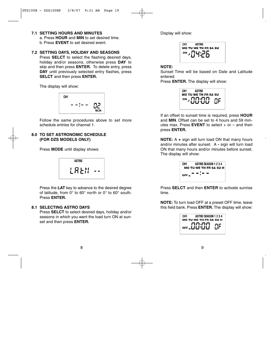 NSi Industries DZS100BP User Manual | Page 10 / 10