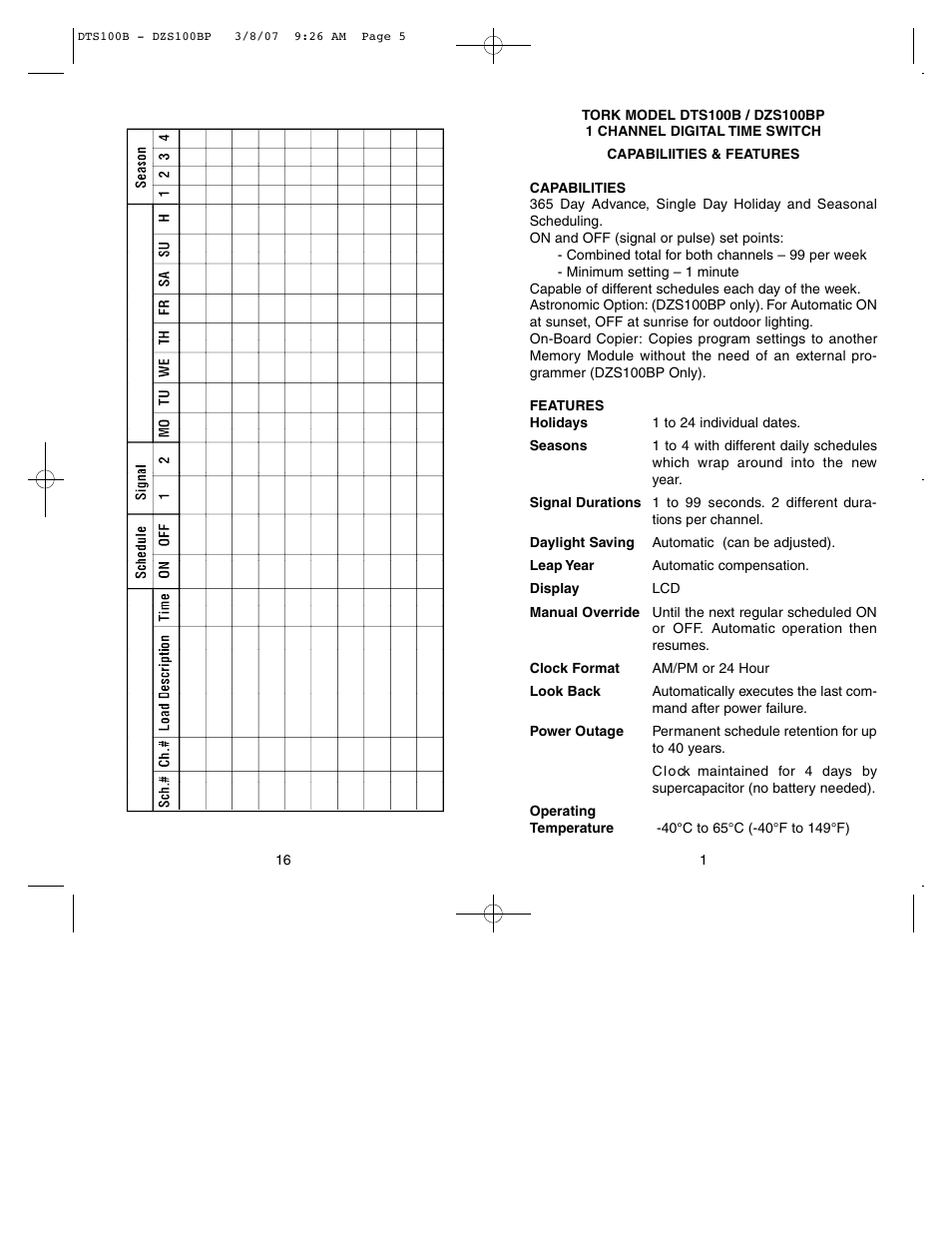 NSi Industries DZS100BP User Manual | Page 3 / 10