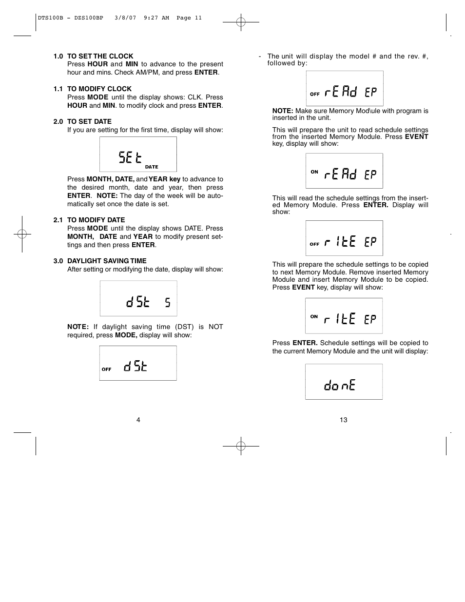 NSi Industries DZS100BP User Manual | Page 6 / 10