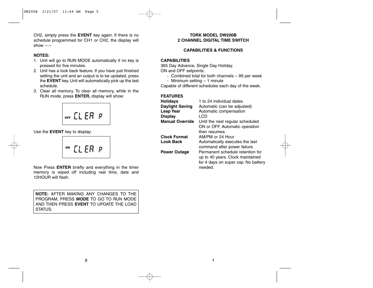 NSi Industries DW200B User Manual | Page 3 / 6