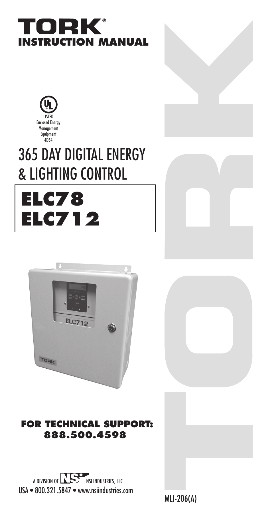 NSi Industries ELC712 User Manual | 32 pages