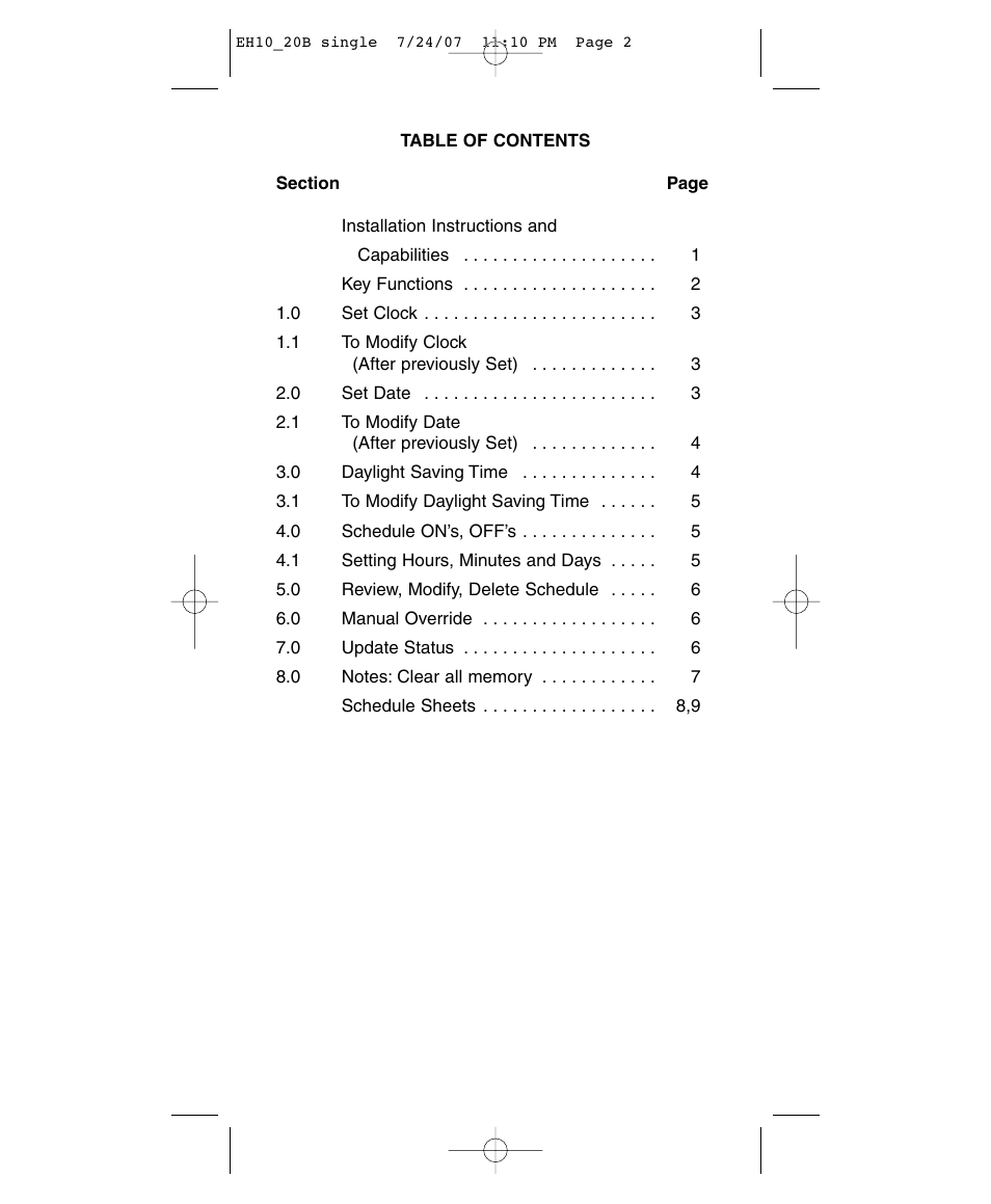 NSi Industries EH20B User Manual | Page 2 / 12