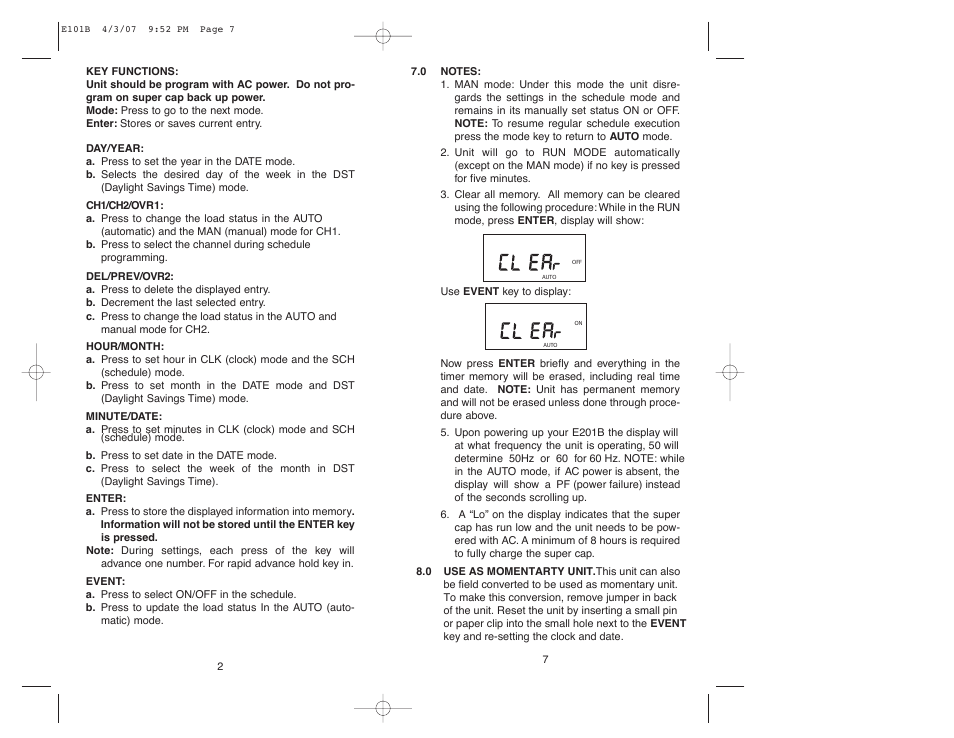 NSi Industries E201B User Manual | Page 3 / 6