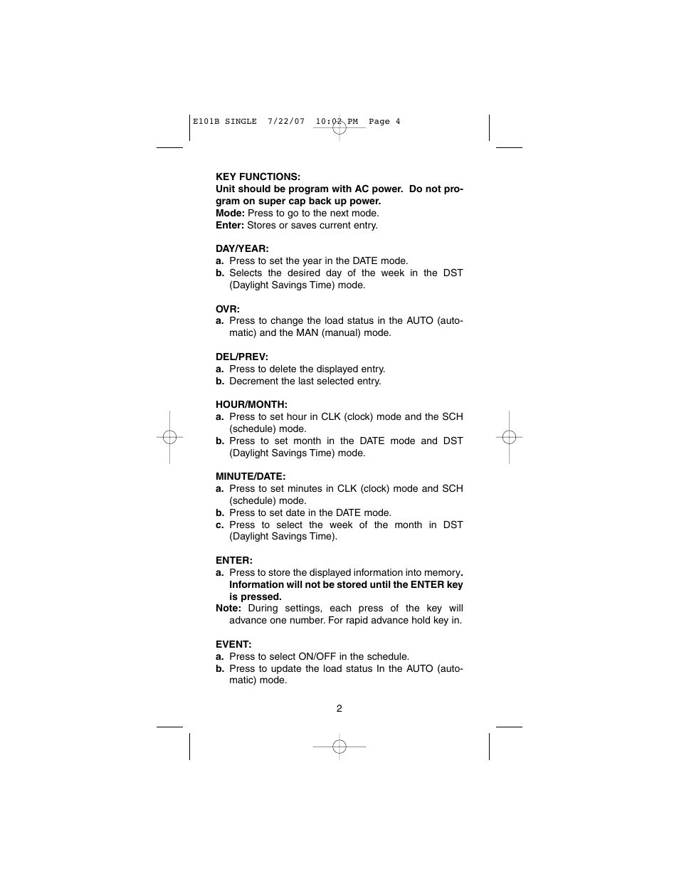 NSi Industries E120B User Manual | Page 4 / 12