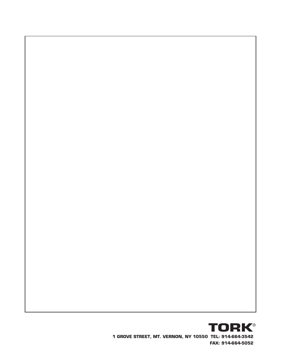 Tork | NSi Industries Z400B User Manual | Page 19 / 19