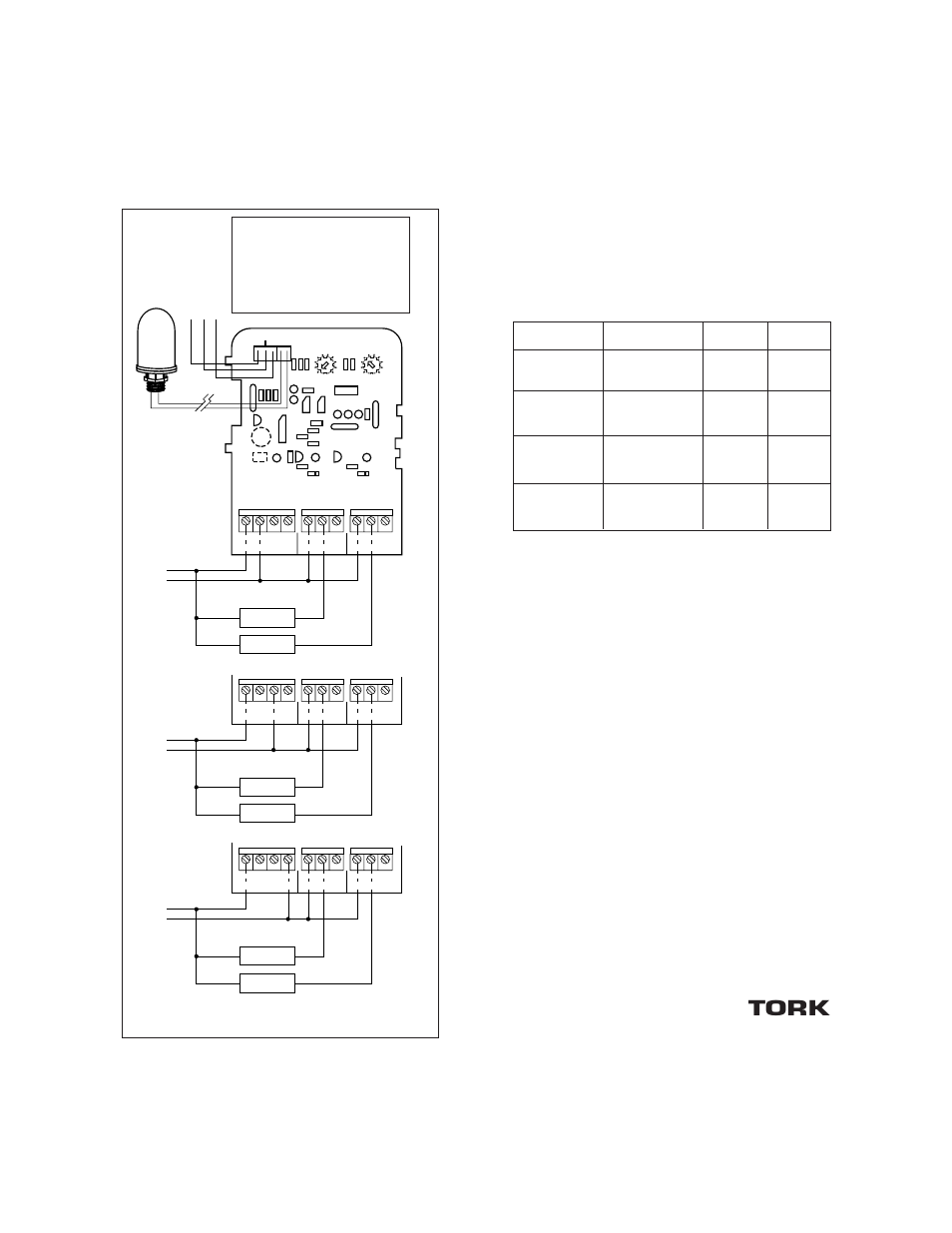 Tork, Wiring diagrams, Electrical ratings | Contact ratings: sensor, Indicators, Time delay, Set point range, Time-of-day inputs, Temperature range, Standard epc-1 electronic photocell | NSi Industries LC200 User Manual | Page 3 / 4