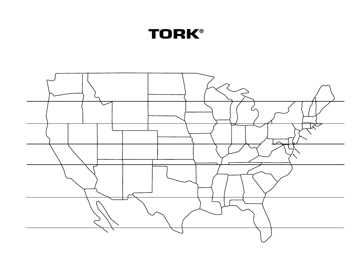 Tork, Astronomic latitude zones | NSi Industries K801Z User Manual | Page 25 / 28