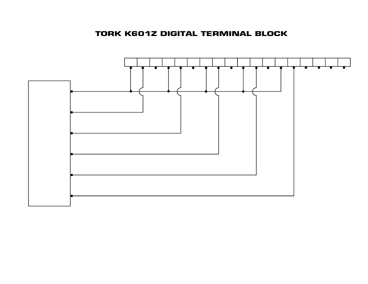 Tork k601z digital terminal block | NSi Industries K801Z User Manual | Page 26 / 28