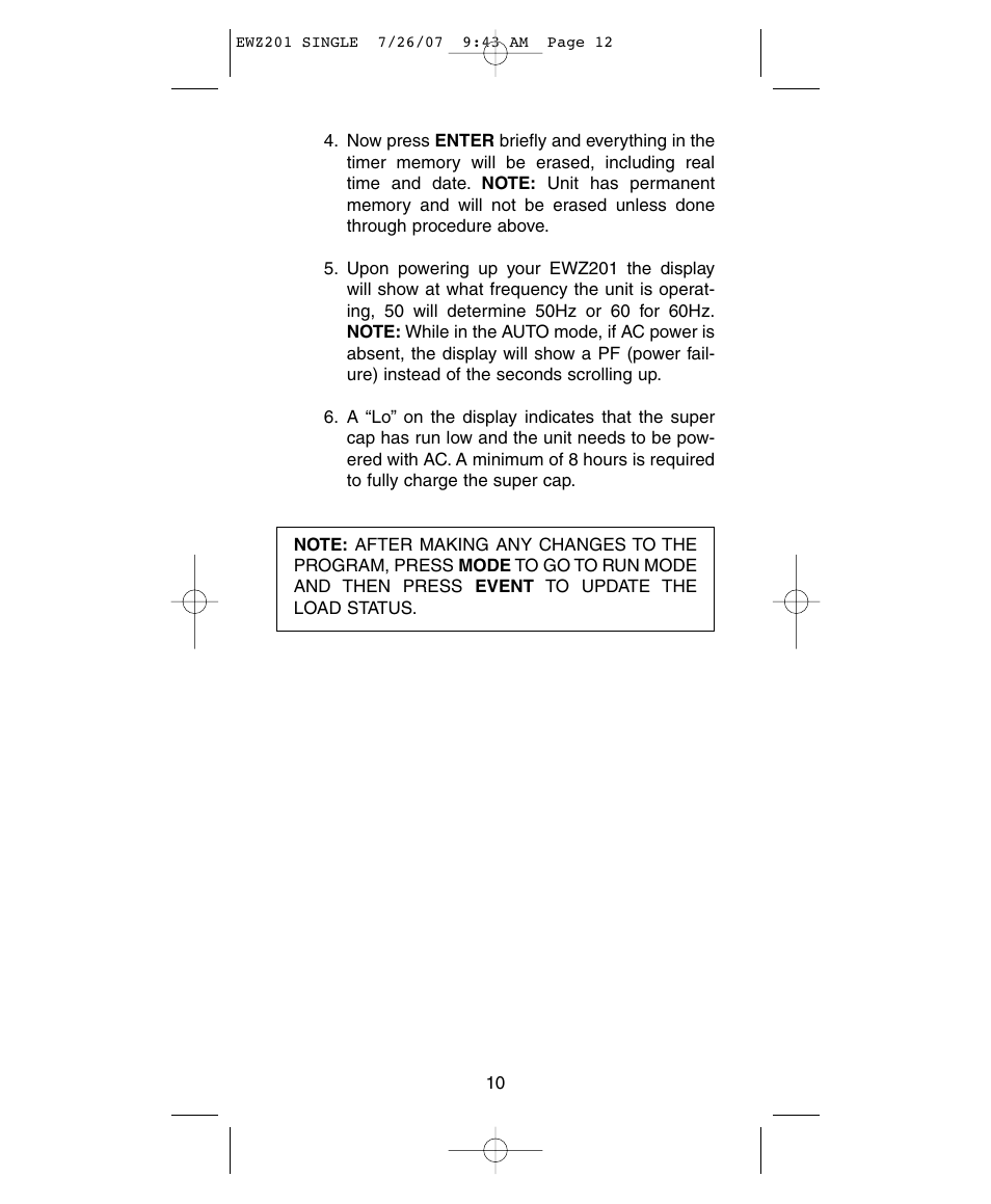NSi Industries EWZ201 User Manual | Page 12 / 16