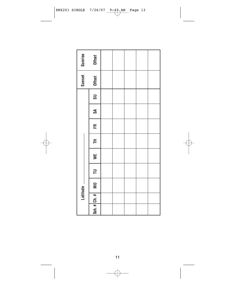 NSi Industries EWZ201 User Manual | Page 13 / 16