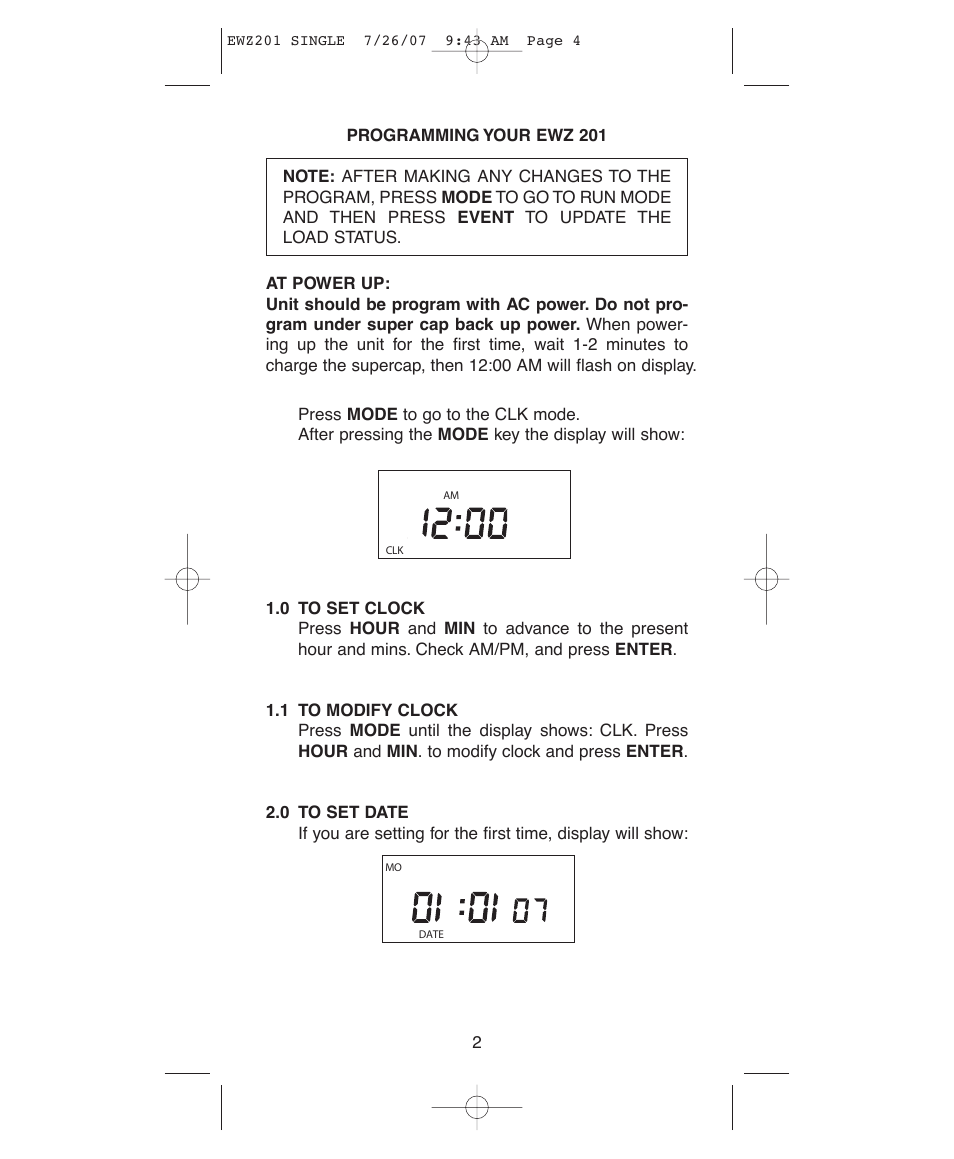 NSi Industries EWZ201 User Manual | Page 4 / 16