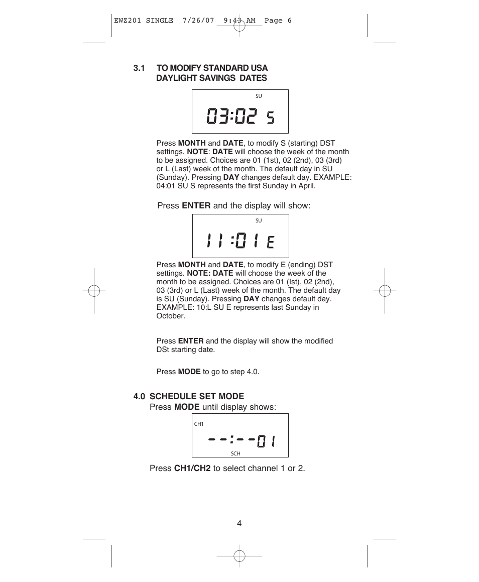 NSi Industries EWZ201 User Manual | Page 6 / 16