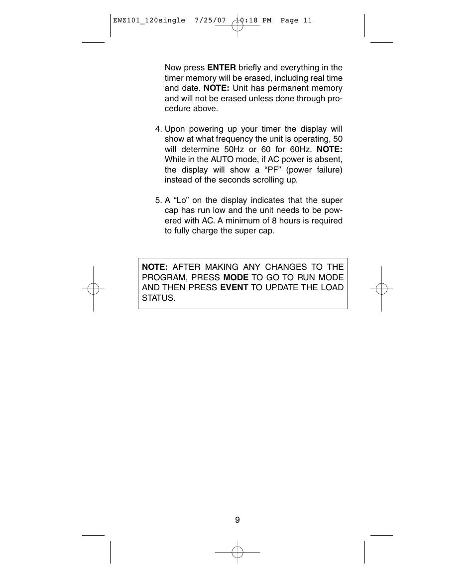 NSi Industries EWZ120 User Manual | Page 11 / 15
