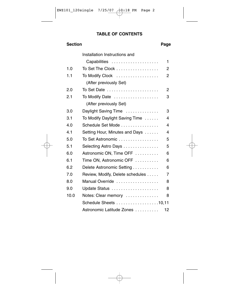 NSi Industries EWZ120 User Manual | Page 2 / 15
