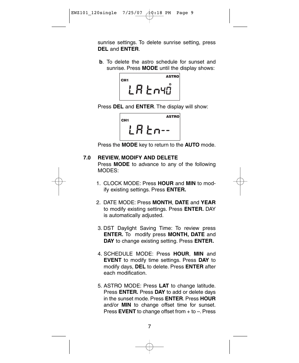 NSi Industries EWZ120 User Manual | Page 9 / 15