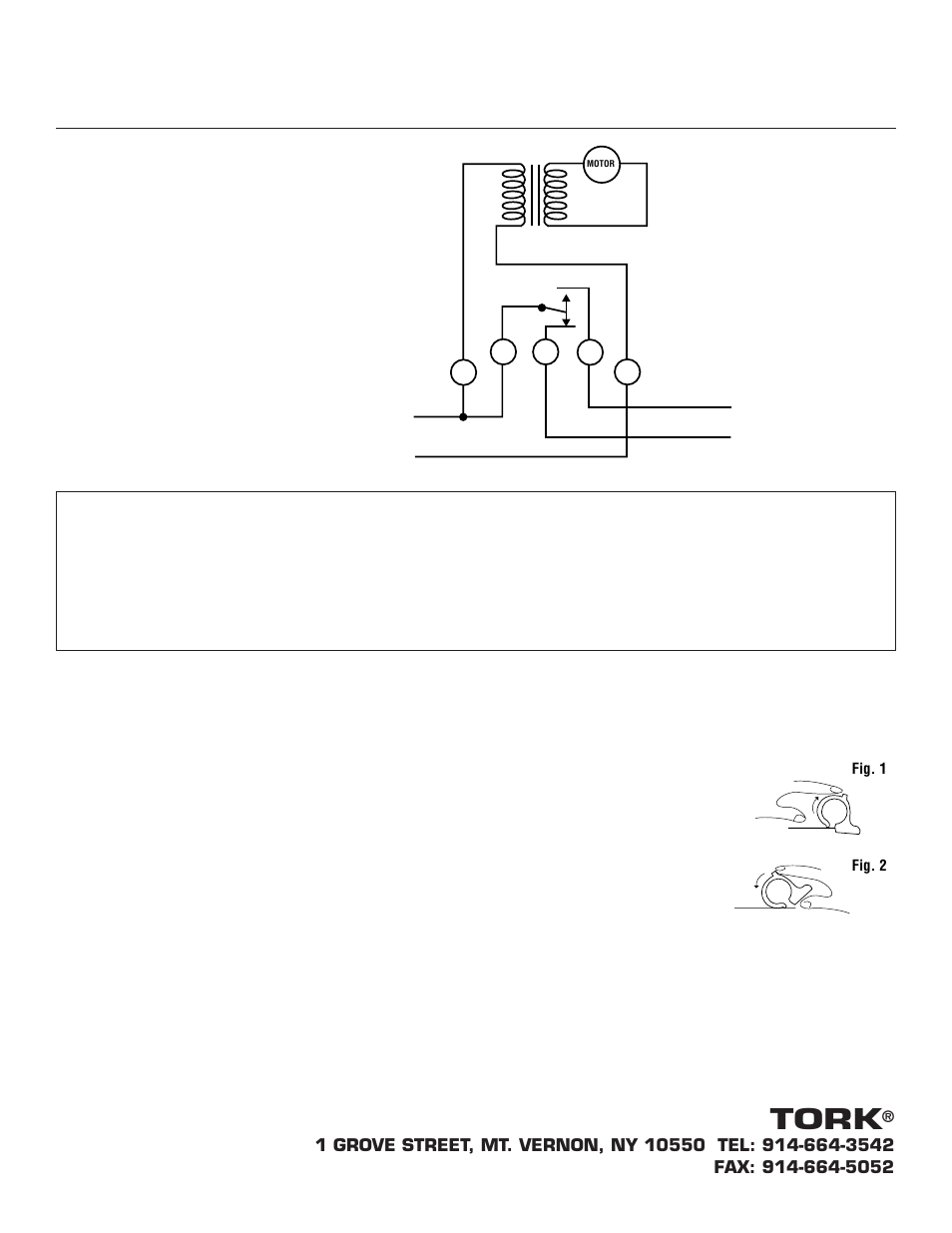 8001uinstallop, Tork model 8001u duty cycle timer, Tork | NSi Industries 8001 User Manual | Page 2 / 16