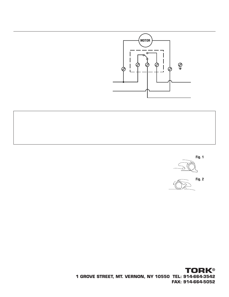 8007installop, Tork, Installation and operating instructions | NSi Industries 8001 User Manual | Page 5 / 16